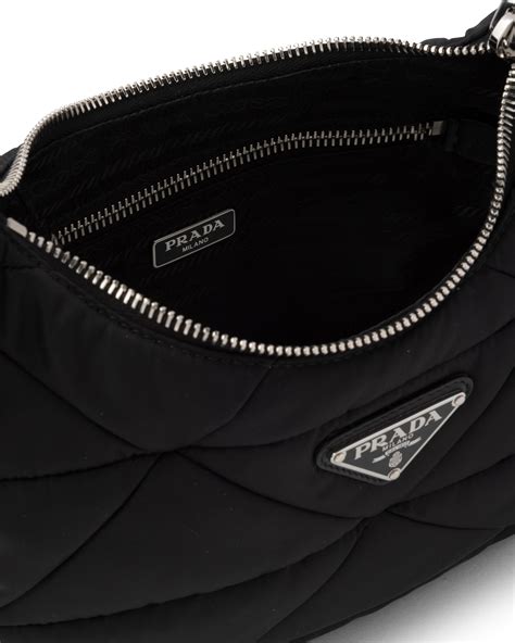 prada slim nylon shoulder bag|padded nylon shoulder bag prada.